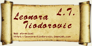 Leonora Tiodorović vizit kartica